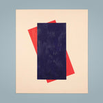 Blue and Red Geometric Painting — main view