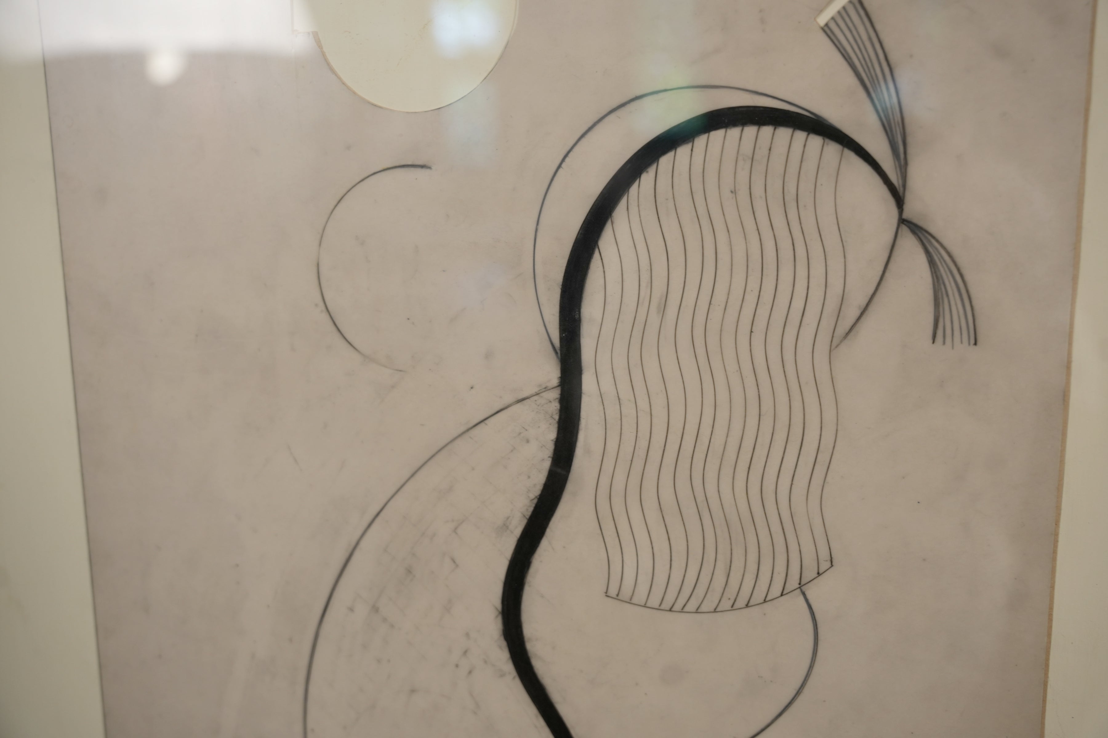 Art Deco Abstract Figure Drawing — detail 1