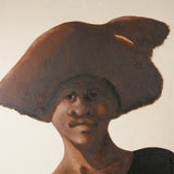 Portrait of a Man in a Wide-Brim Hat — detail 1