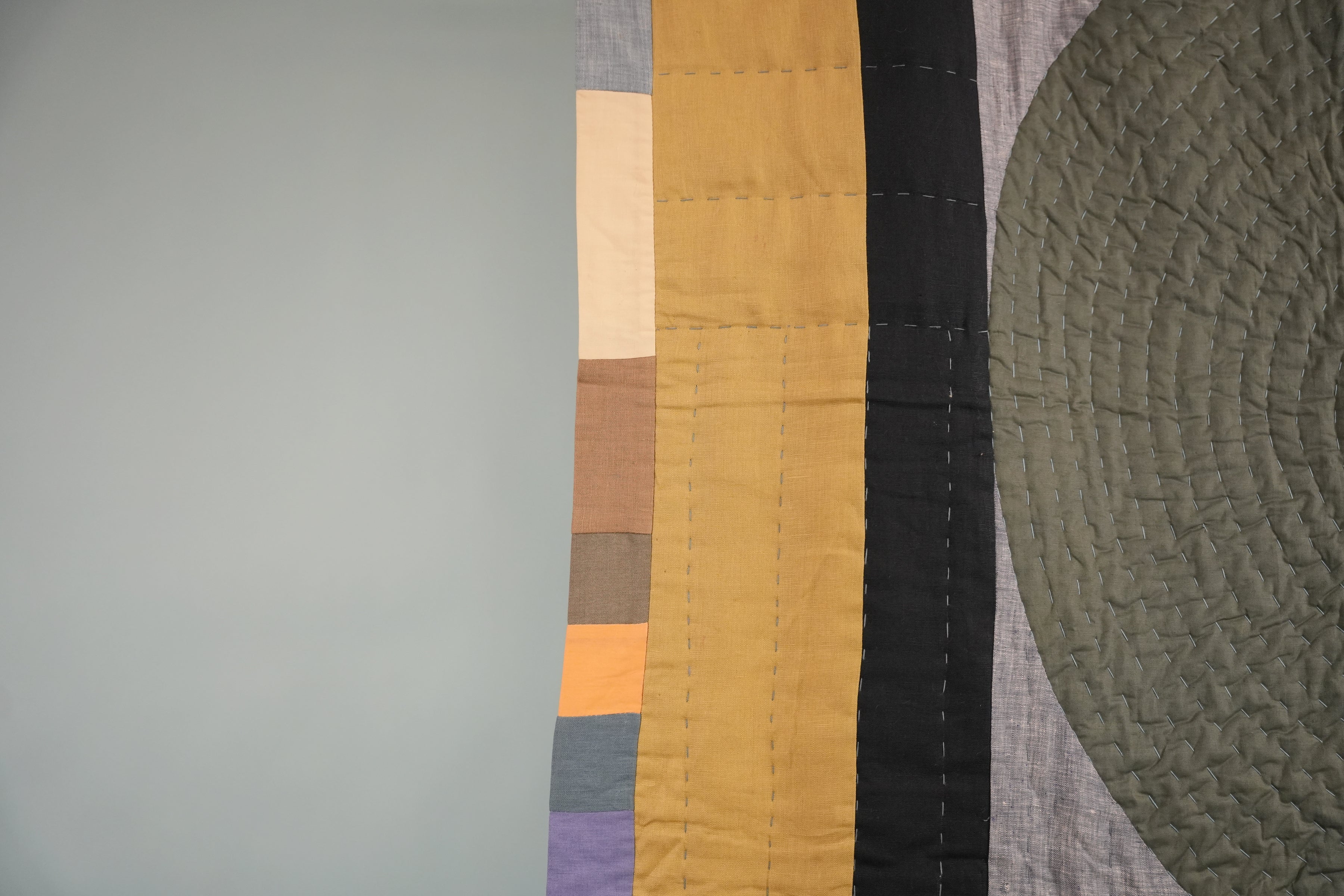 Geometric Patchwork Quilt — detail 2