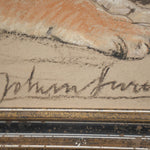 Resting Tiger Pastel Drawing — detail 1