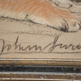 Resting Tiger Pastel Drawing — detail 1